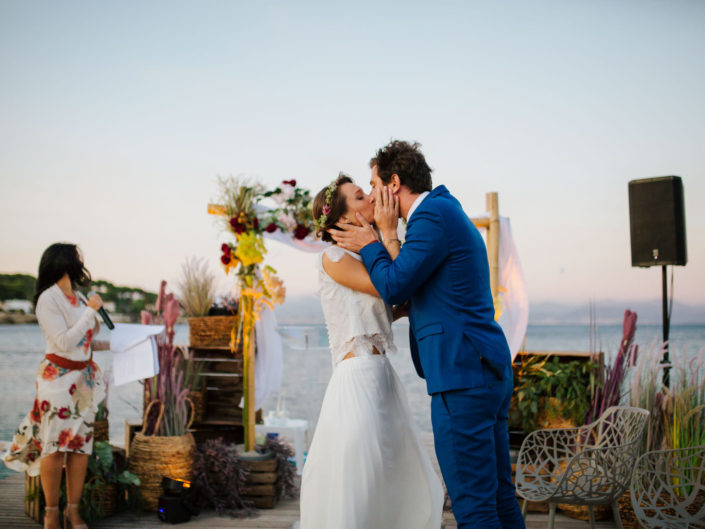 Un mariage sur la plage à Antibes