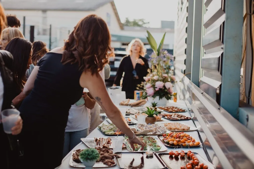 Buffet d’une soirée d’inauguration